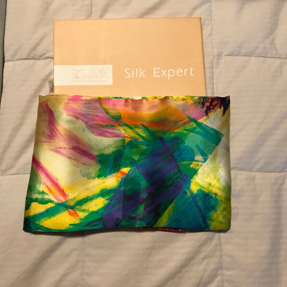 Silk Watercolor Scarf New Great Gift